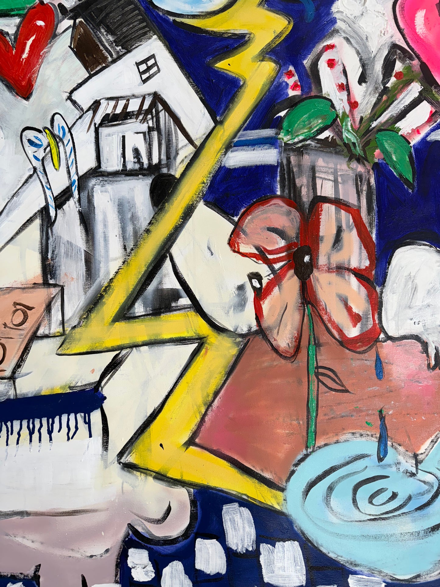Mixed Media Painting titled “Nova” 52 x 68