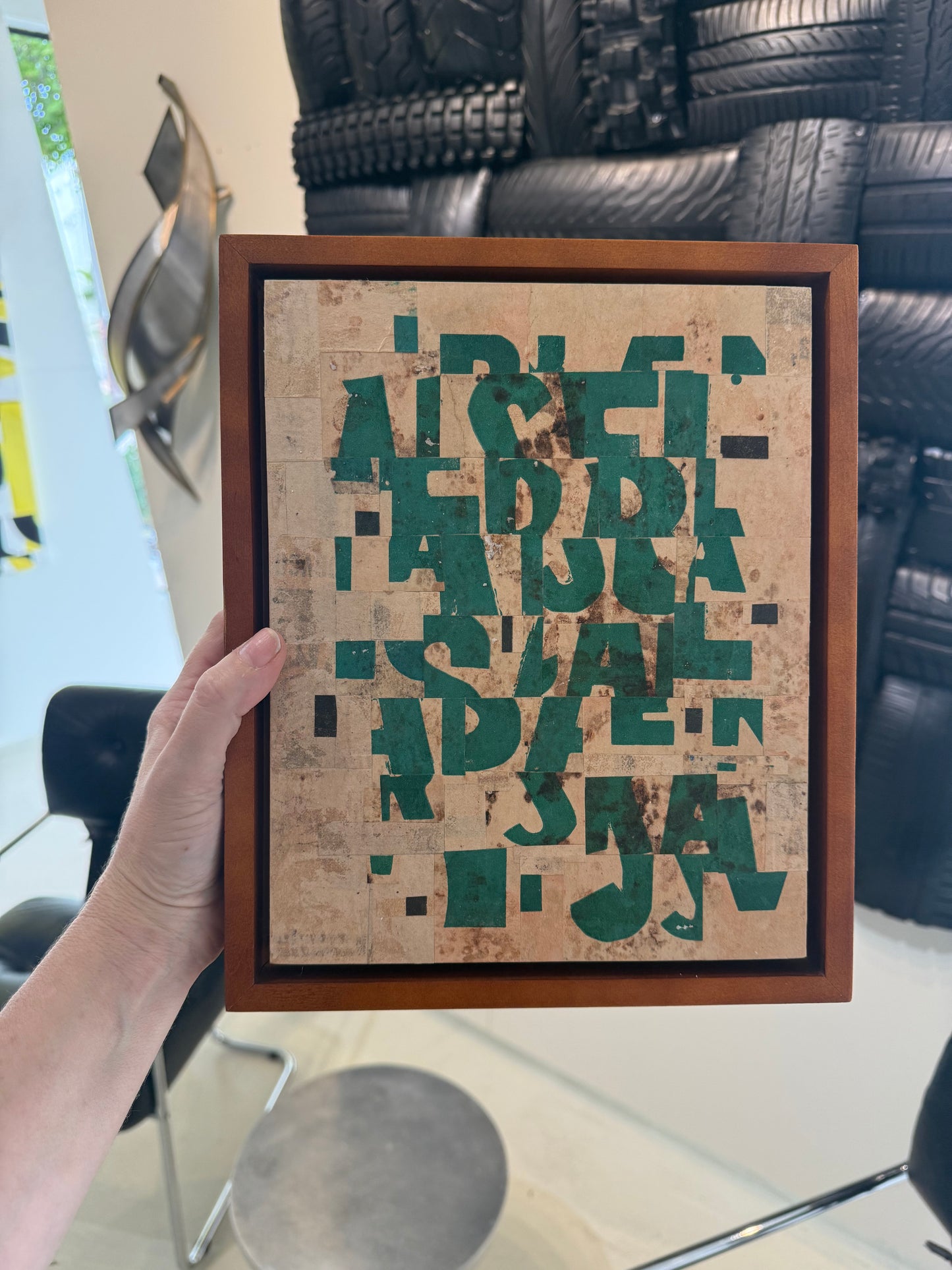 Original Collage on Canvas Titled: PDP 1306 ct23