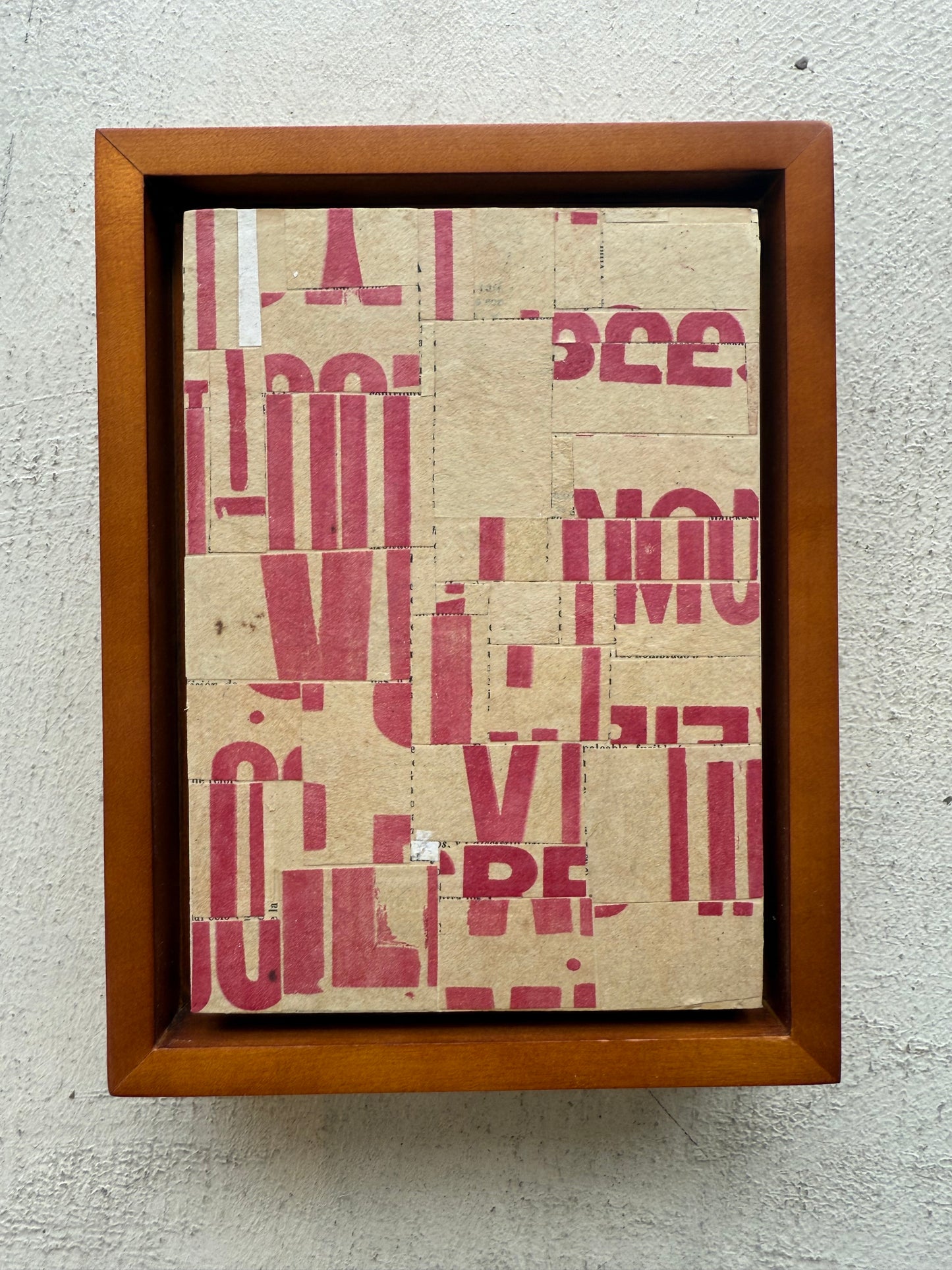 Original Collage on Canvas Titled: PDP 1291 ct23