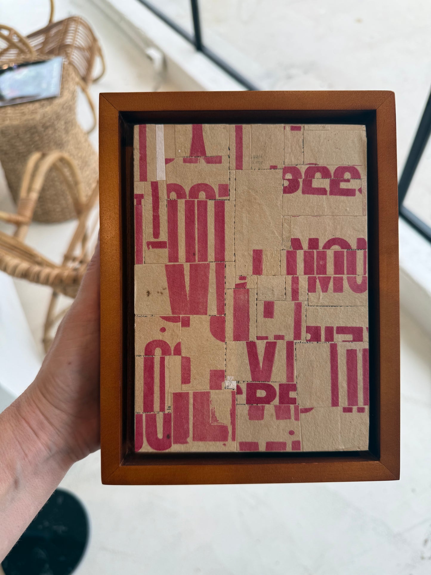 Original Collage on Canvas Titled: PDP 1291 ct23