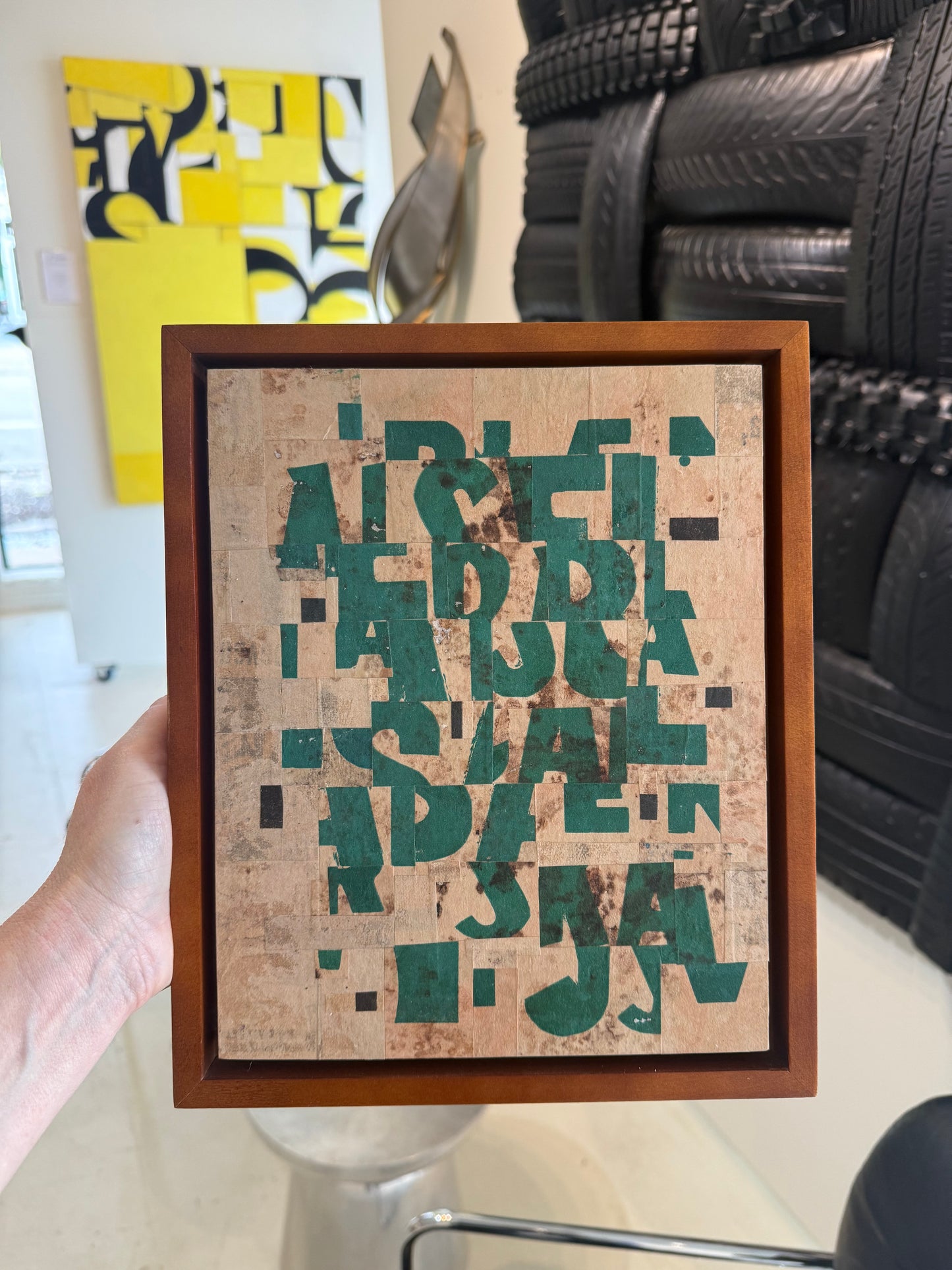 Original Collage on Canvas Titled: PDP 1306 ct23
