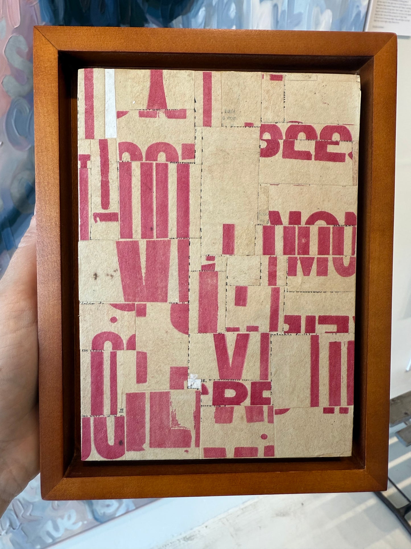 Original Collage on Canvas Titled: PDP 1291 ct23