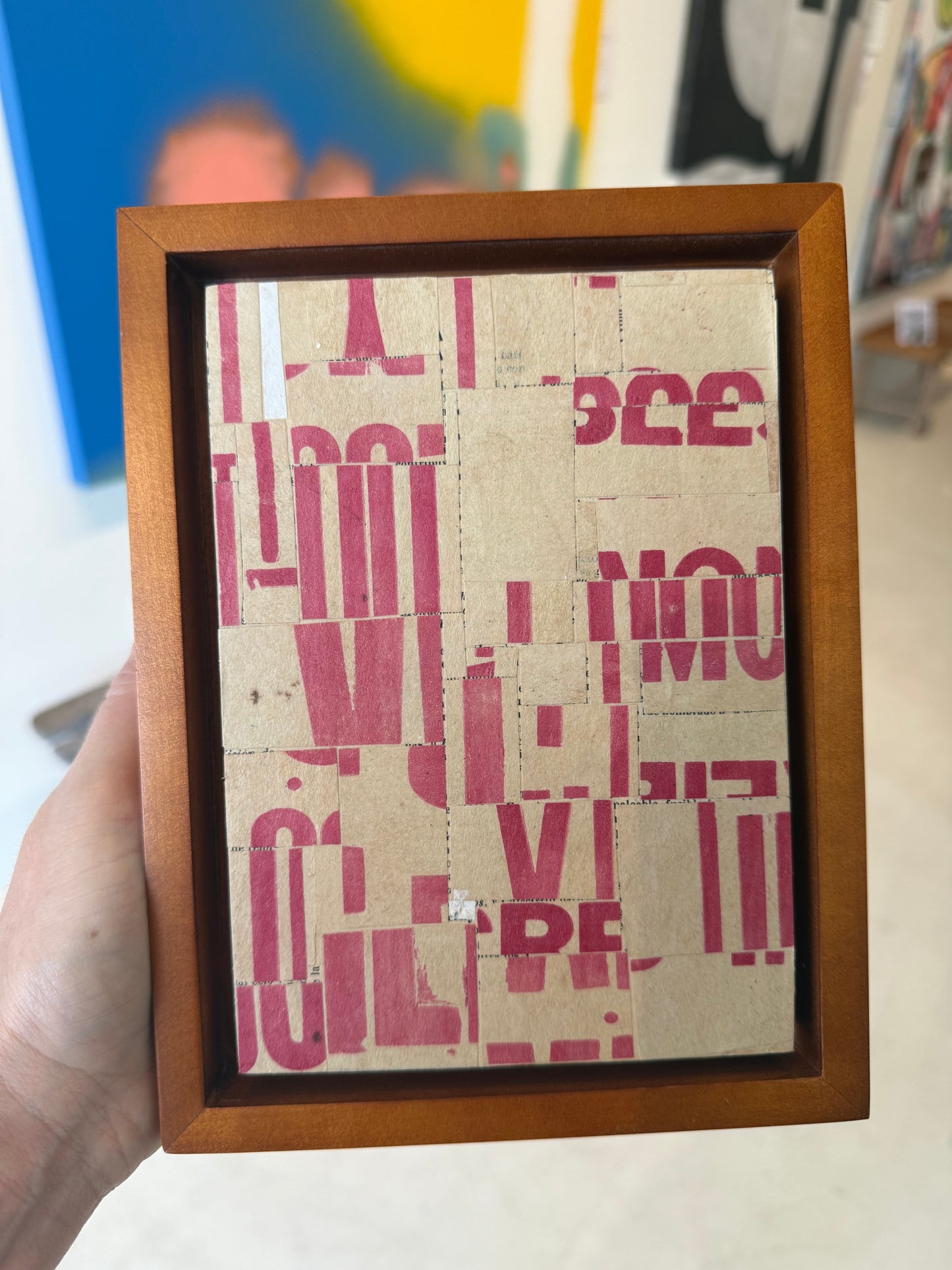 Original Collage on Canvas Titled: PDP 1291 ct23