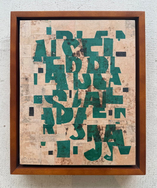 Original Collage on Canvas Titled: PDP 1306 ct23