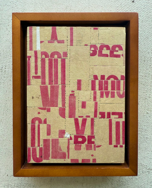 Original Collage on Canvas Titled: PDP 1291 ct23