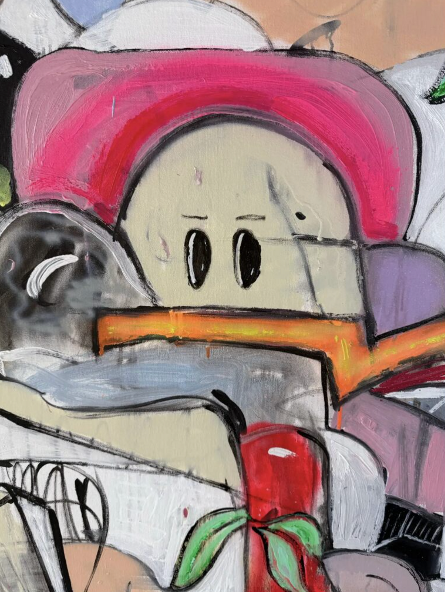 Mixed Media Painting titled “Welcome to Slow Air” 60 x 78
