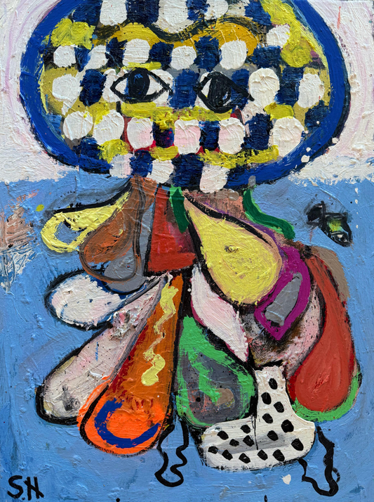 Mixed Media Painting on Canvas Titled: Octo