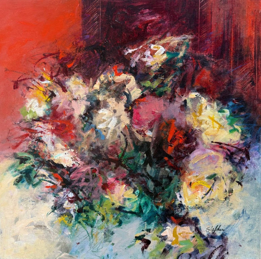 Acrylic on Canvas Titled: The Joy of Color