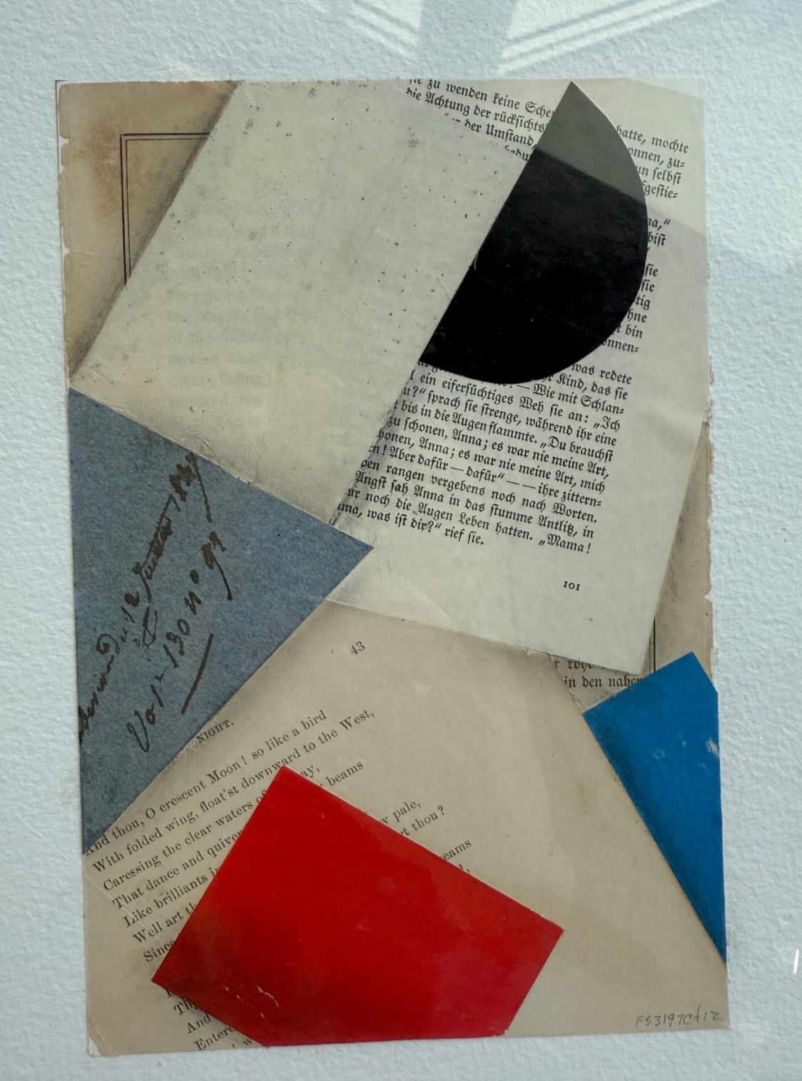 Original COllage on Paper (Framed) Titled FS3197 ct12