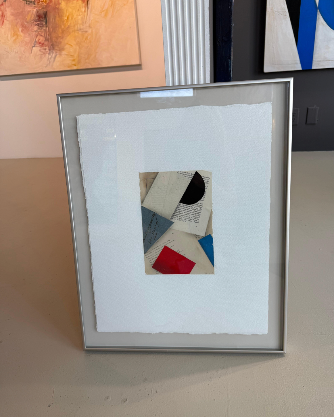 Original COllage on Paper (Framed) Titled FS3197 ct12