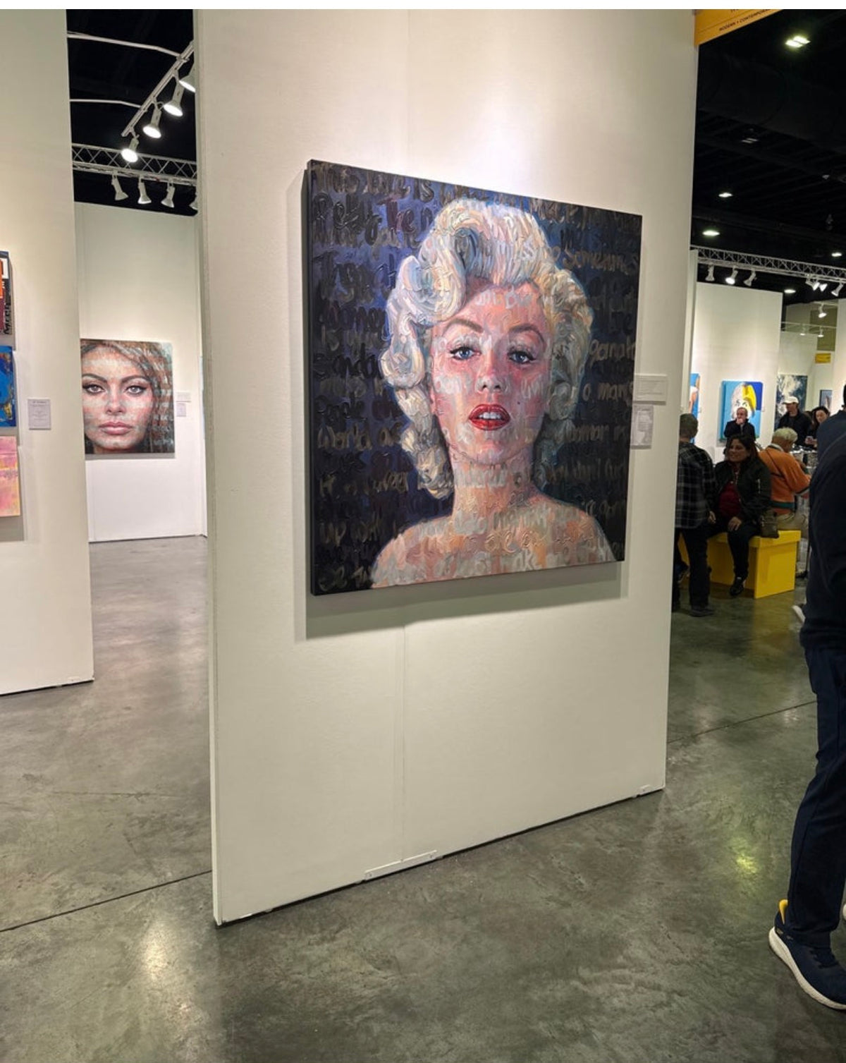 Oil on Canvas Marilyn "Strong Women” by Christina Major 64 x 78 (Copy)
