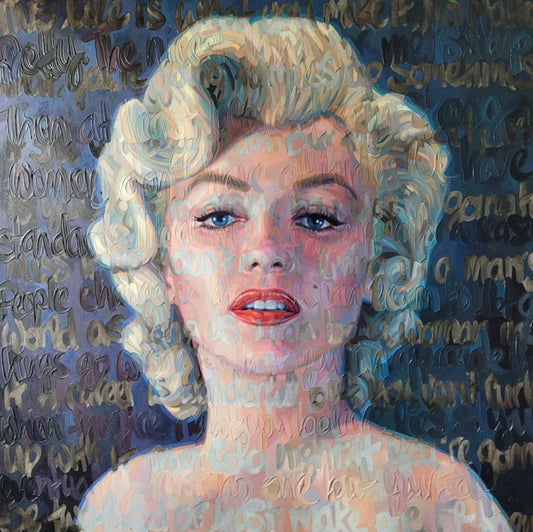 Oil on Canvas Marilyn "Strong Women” by Christina Major 64 x 78 (Copy)