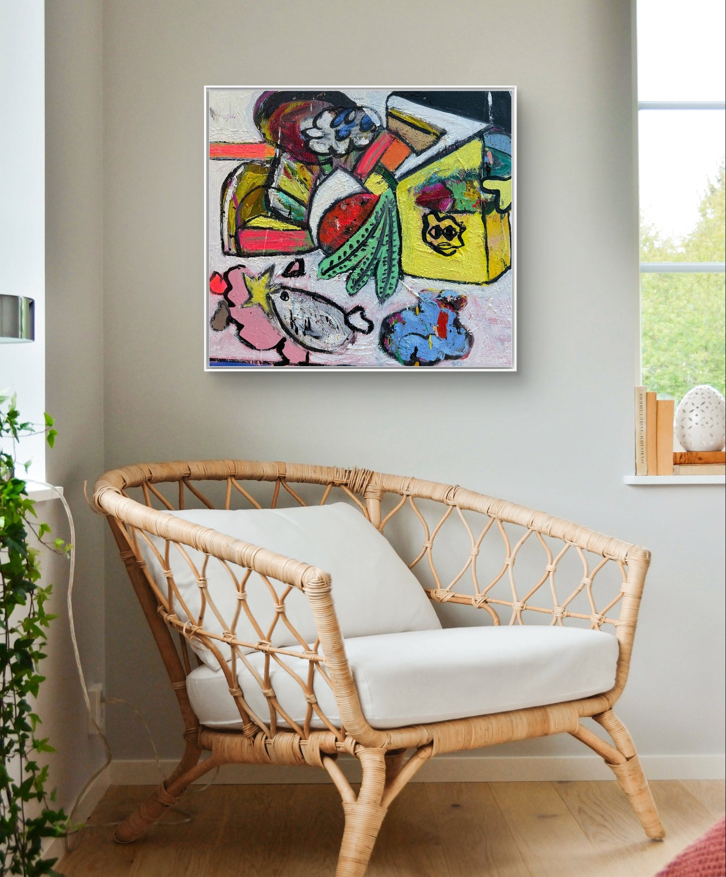 Mixed Media Painting on Canvas Titled "Free Bird" by Scott Harper 20 x 20