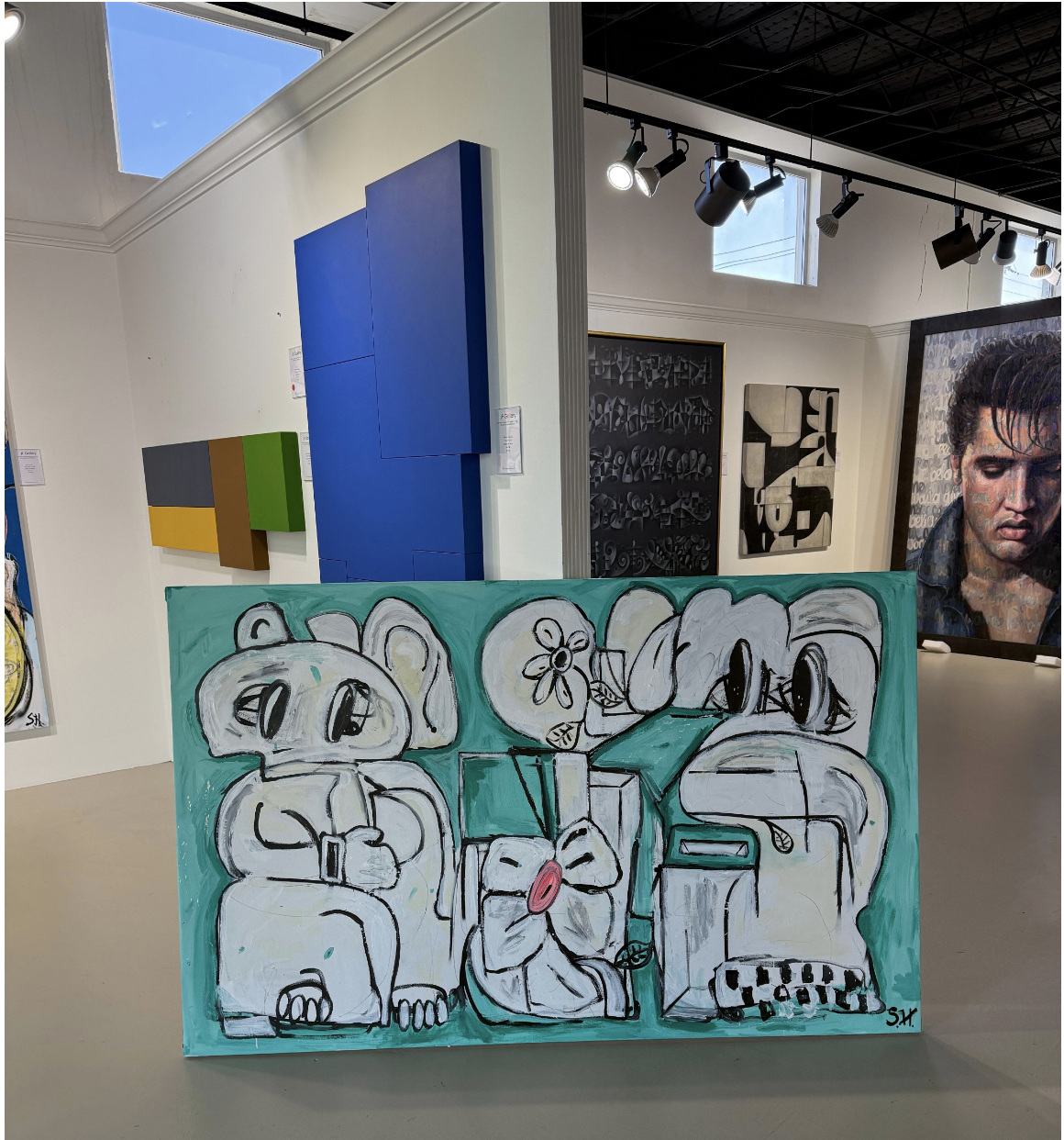 Scott Harper Mixed Media Painting titled “We Could Be” 44 x 70 2025