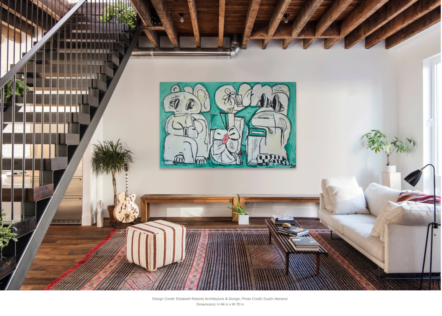 Scott Harper Mixed Media Painting titled “We Could Be” 44 x 70 2025
