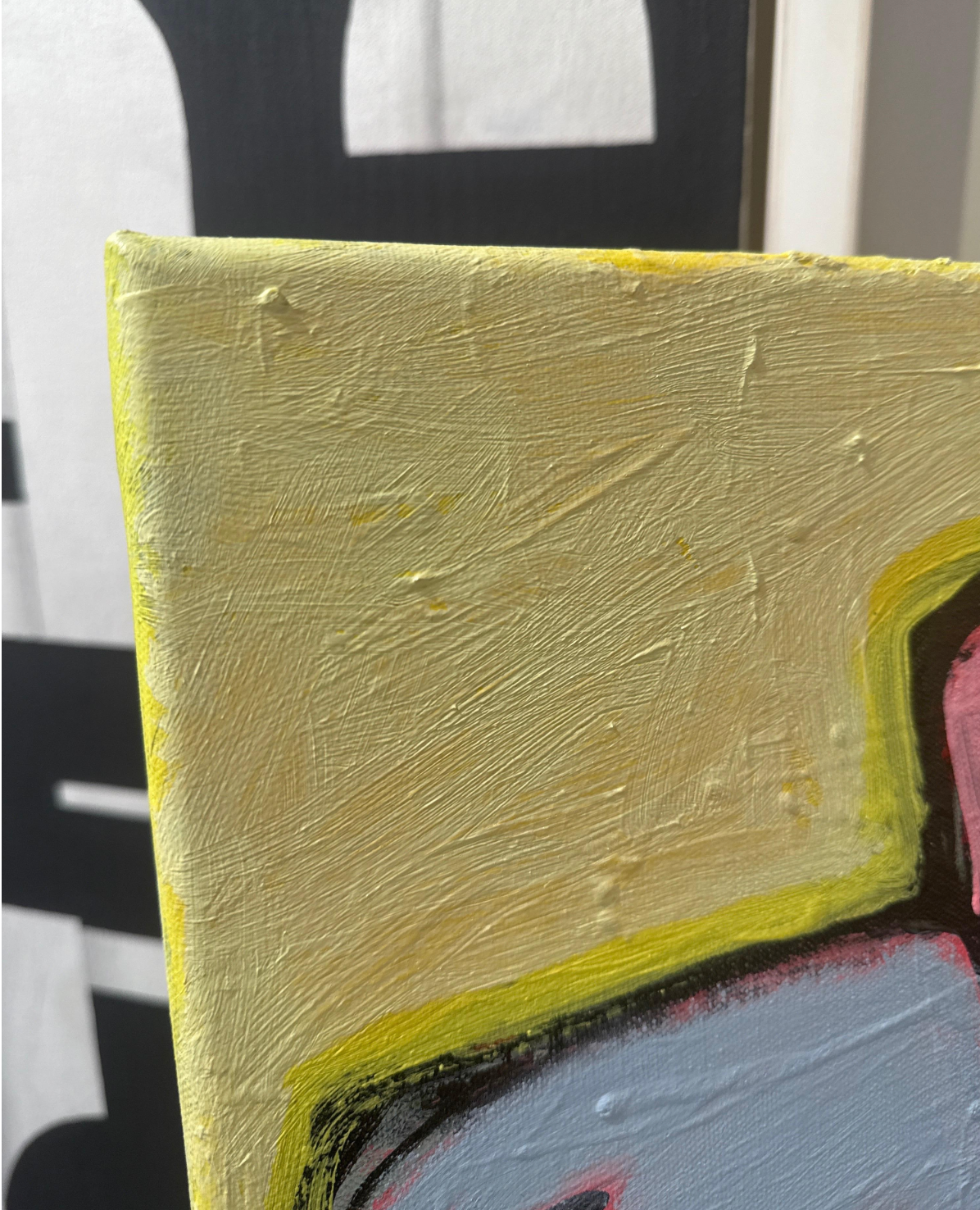 Mixed Media Painting titled “Burning Rooms in the Mind” 36 x 48