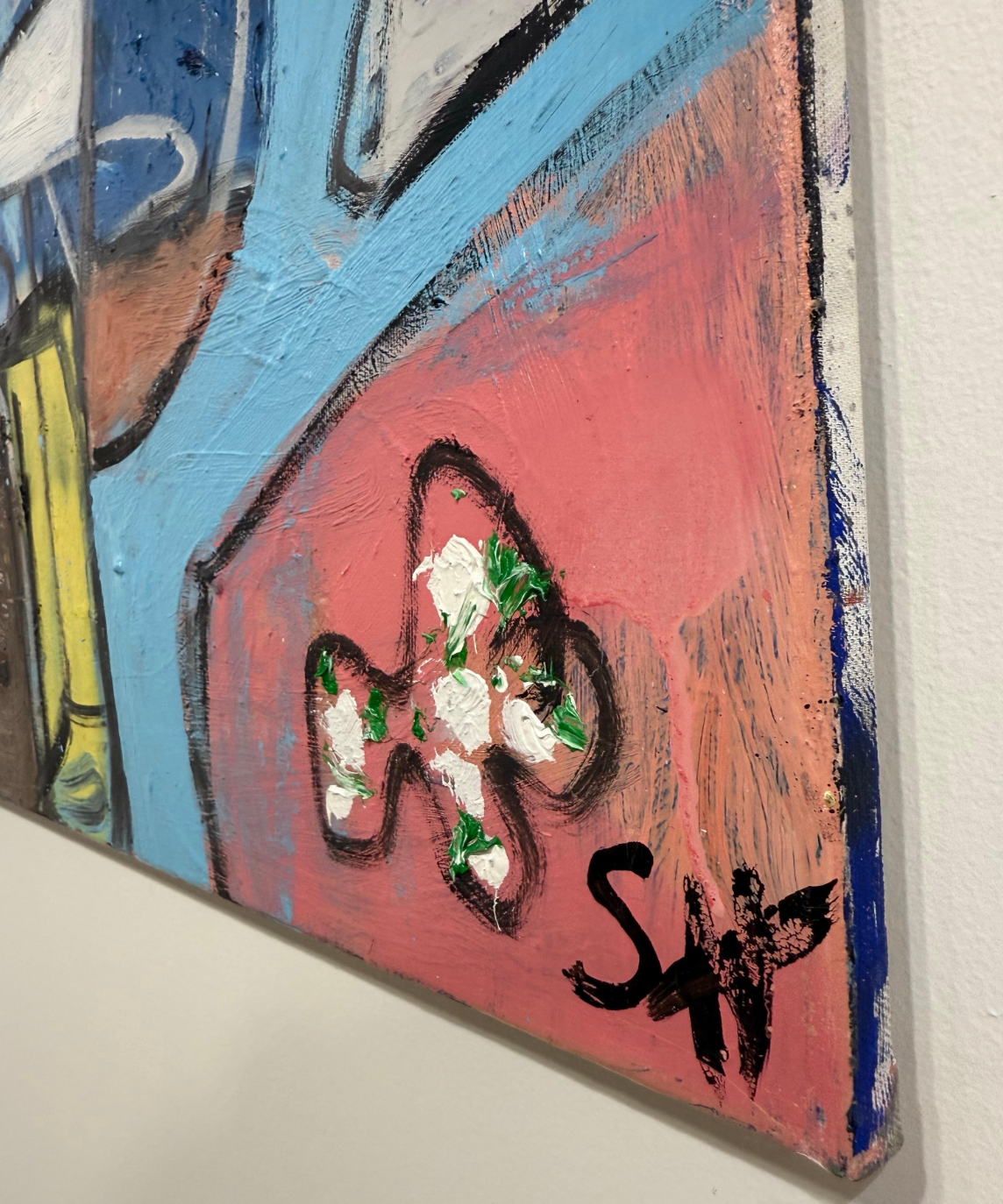 Scott Harper Mixed Media Painting titled “Spaceman” 36 x 48