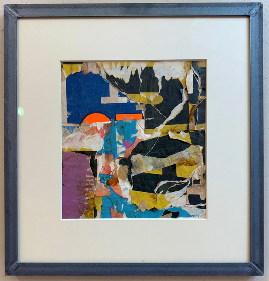 Original Vintage Collage by Wayne Timm #13 Custom Steel Frame