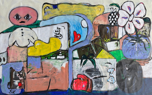 Mixed Media Painting titled “You do You” 43.5 x 66.5