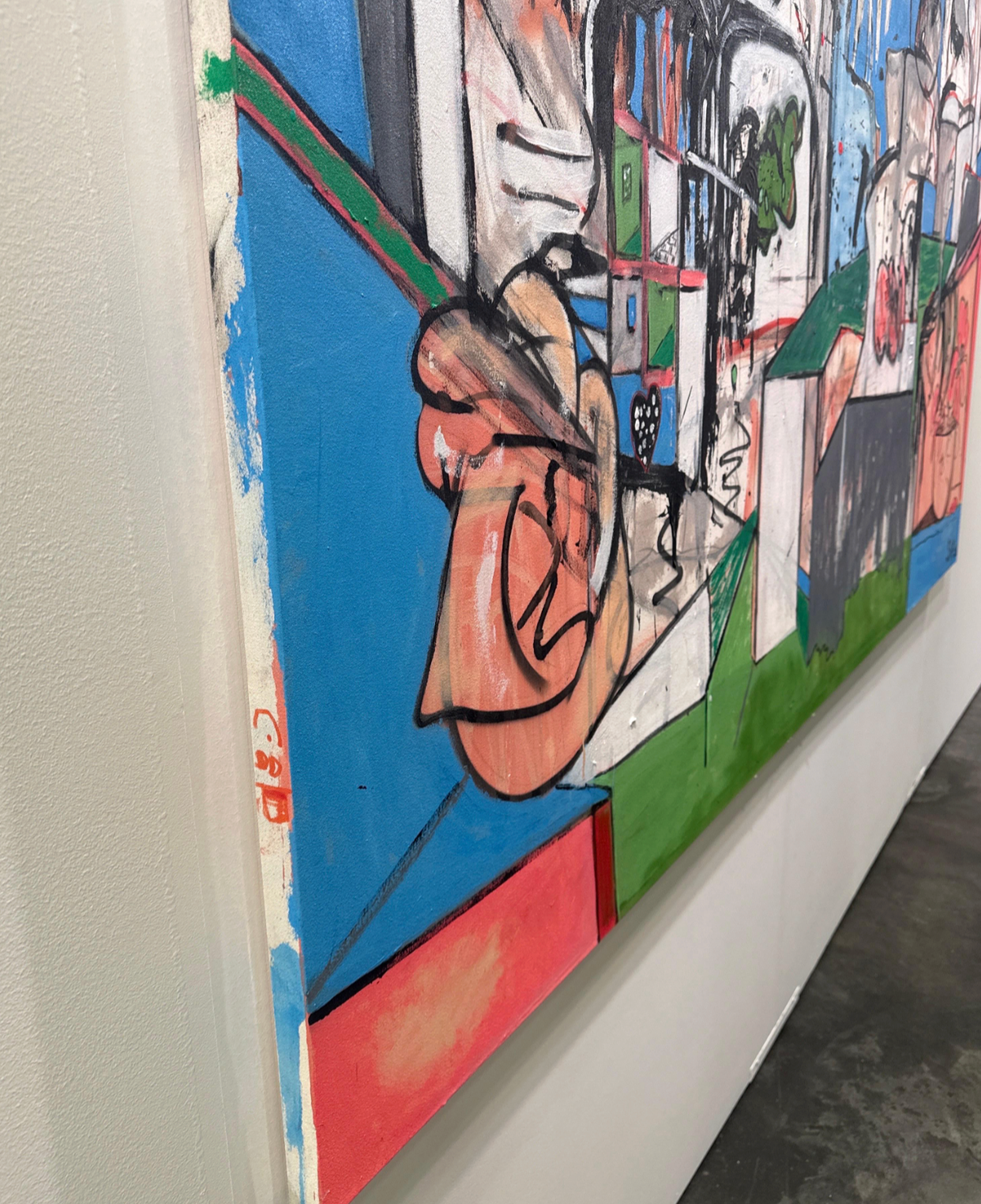 Mixed Media Painting titled “The Architect of Breath” 68 x 96