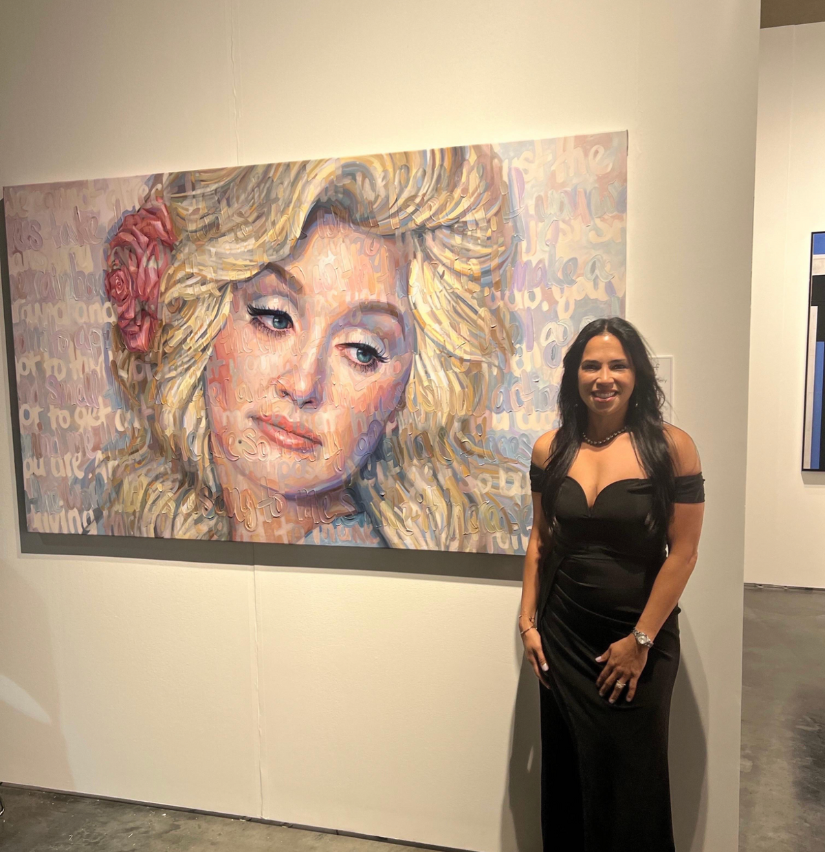 Oil on Canvas Dolly by Christina Major 47 x  81