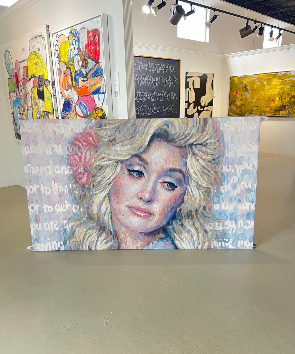 Oil on Canvas Dolly by Christina Major 47 x  81