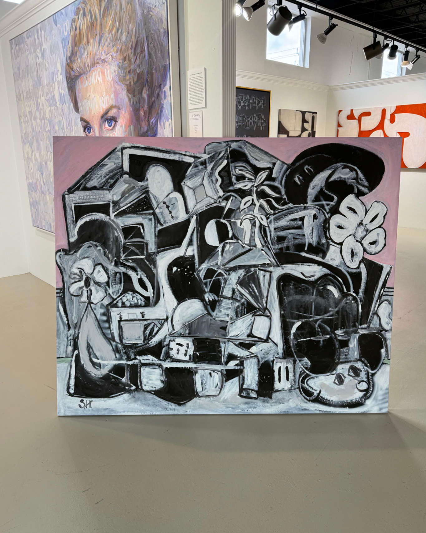 Mixed Media Painting “The Weight of Memory” 55 x 67 2025