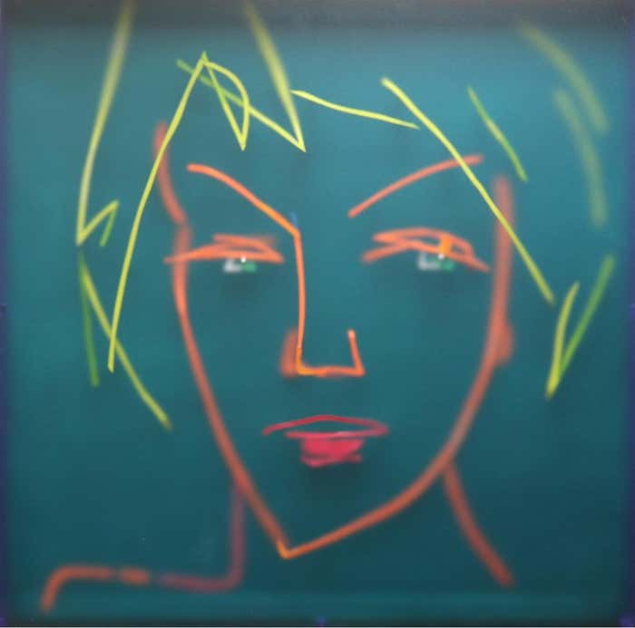 Yury Darashkevich Acrylic, Wood, Plexiglas Titled “Blink#1” 24 x 24 2025